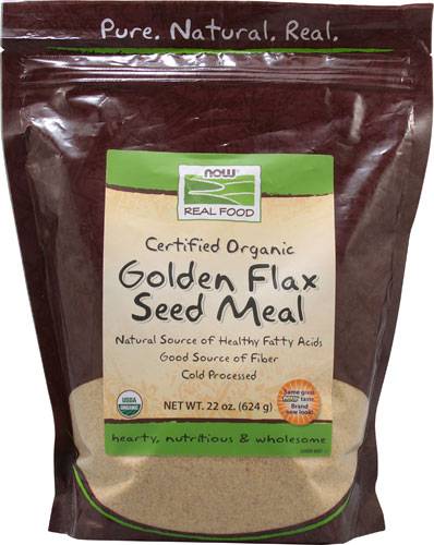 Now Foods Golden Flax Seed Meal Certified Organic 22 oz