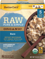 Better Oats - Better Oats Raw Pure & Simple Bare 8 Pouches (6 Pack)