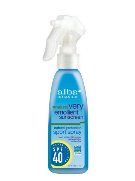 Alba Botanica Very Emollient Sunscreen Kids Spray SPF 40 4 oz