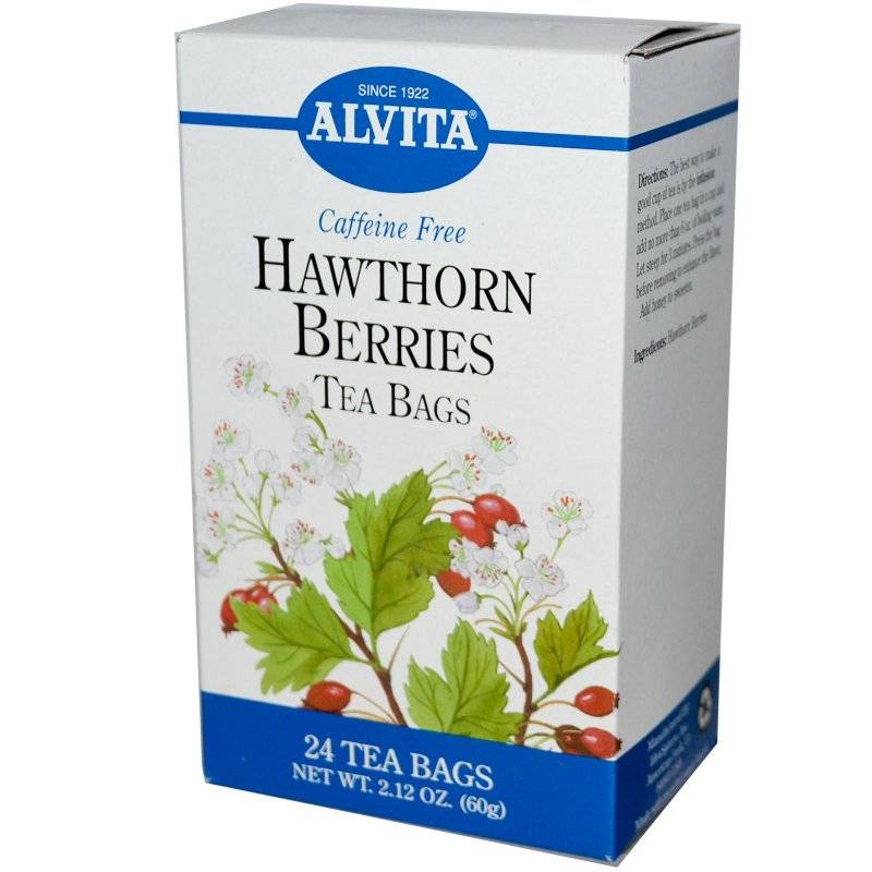 Alvita Teas Hawthorn Berry Tea Organic 24 Bags 