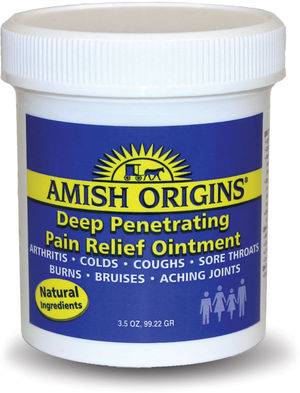 Amish Origins Deep Penetrating Pain Relief Ointment – 7oz (2-Pack) For Arthritis, Aches & Sore Muscles