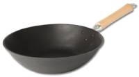 Joyce Chen - Joyce Chen Cast Iron Stir Fry Pan 11.5" - Pre-Seasoned Maple Handle