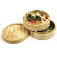 Norpro - Norpro 2 Tier Bamboo Steamer With Lid