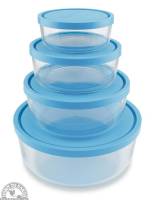 Down To Earth - Frigoverre Round Storage Dish Set (Set of 4)