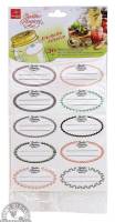 Down To Earth - Quattro Stagioni Canning Jar Label Kit (30 Pack)