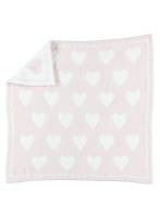 Barefoot Dreams - Barefoot Dreams Cozychic Dream Receiving Blanket - Pink/White/Hearts