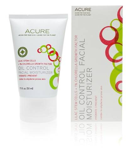 Acure Organics - Acure Organics Oil Control Facial Moisturizer Lilac Stem Cell + 1% Chlorella Growth Factor 1.75 oz