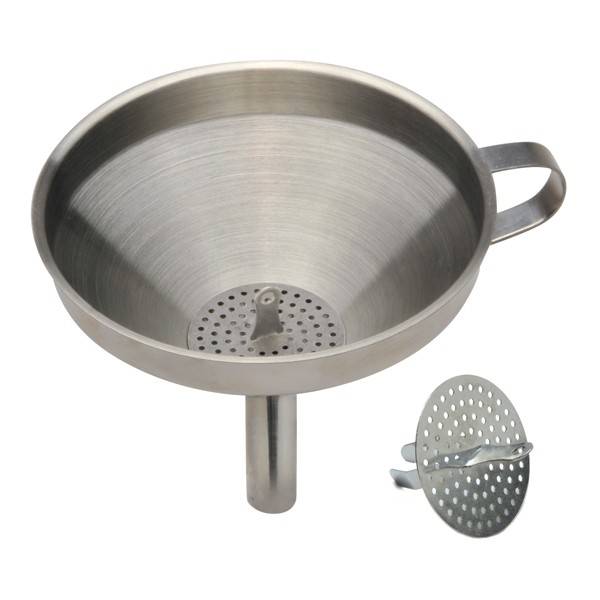Norpro - Norpro Stainless Steel Funnel With Strainer 5"