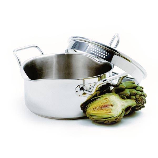 Norpro - Norpro Krona Stainless Steel Vented Pot With Straining Lid 3 qt
