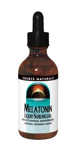 Source Naturals - Source Naturals Melatonin Liquid Sublingual 2 oz- Orange