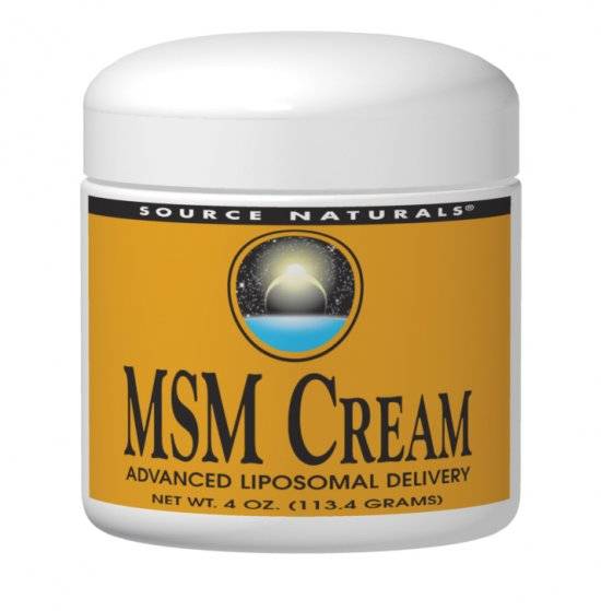 Source Naturals - Source Naturals MSM Cream 15% 4 oz