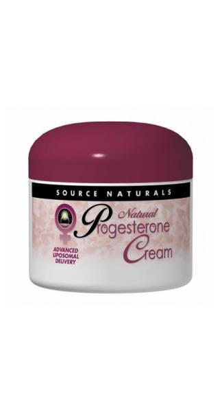Source Naturals - Source Naturals Progesterone Cream Jar Liposomal Delivery 4 oz