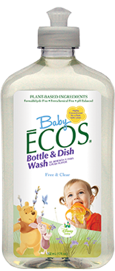 Earth Friendly Products - Earth Friendly Products Baby ECOS Bottle & Dish Wash 17 oz - Free & Clear (6 Pack)