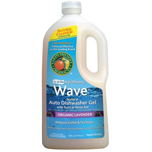 Earth Friendly Products - Earth Friendly Products Wave Auto Dishwasher Liquid 40 oz - Organic Lavender (8 Pack)