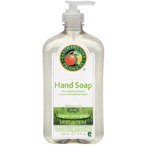 Earth Friendly Products - Earth Friendly Products Liquid Hand Soap 17 oz - Organic Lemongrass (6 Pack)