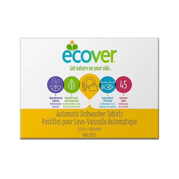 Ecover - Ecover Dish Tablets 45 ct - Citrus (6 Pack)