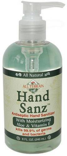 All Terrain - All Terrain Hand Sanz withAloe & Vitamin E 8 oz