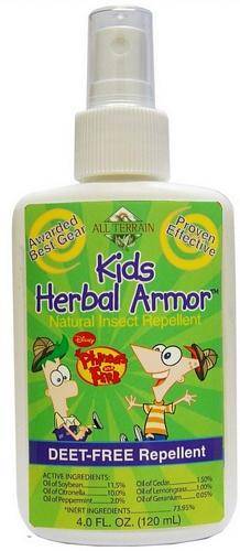All Terrain - All Terrain Phineas and Ferb Kids Herbal Armor Insect Repellent 4 oz