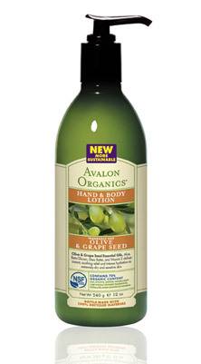 Avalon Organic Botanicals - Avalon Organic Botanicals Hand & Body Lotion Olive & Grape Seed 12 oz