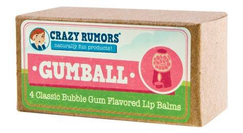 Crazy Rumors - Crazy Rumors Gumball Bubble Gum Candy Flavored Lip Balm Gift Set