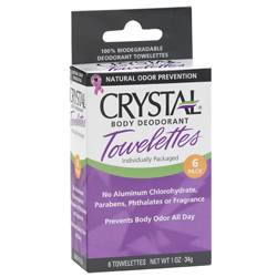 Crystal - Crystal Body Deodorant Towelettes - Unscented Box