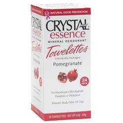 Crystal - Crystal Essence Mineral Deodorant Towelttes-Chamomile & Green Tea Box (24 Pack)