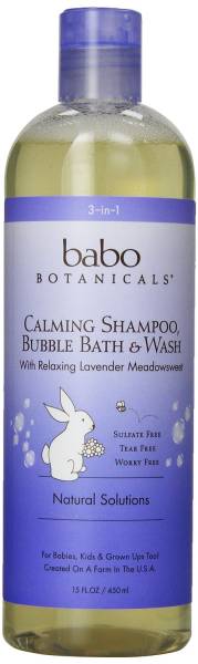 Babo Botanicals - Babo Botanicals Calming 3in1: Bubble Bath, Shampoo & Wash 13.5 oz- Lavender Meadowsweet 13.5 oz