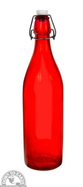 Down To Earth - Bormioli Rocco Giara Bottle 1 Liter - Red