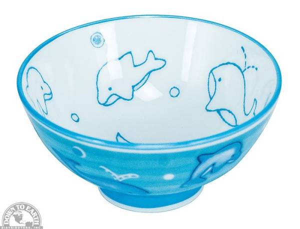 Down To Earth - Bowl 4" - Whales & Dolphins