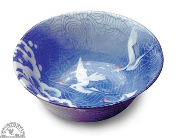 Down To Earth - Bowl 6" - Flying Cranes