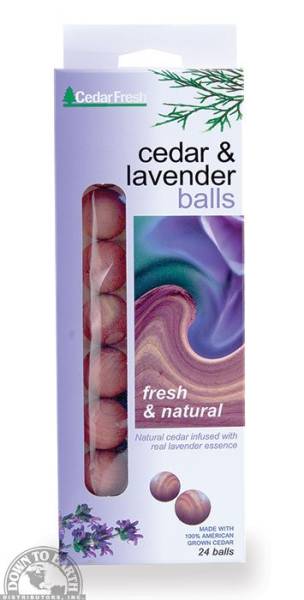 Down To Earth - Cedar Fresh Cedar & Lavender Balls (24 Pack)