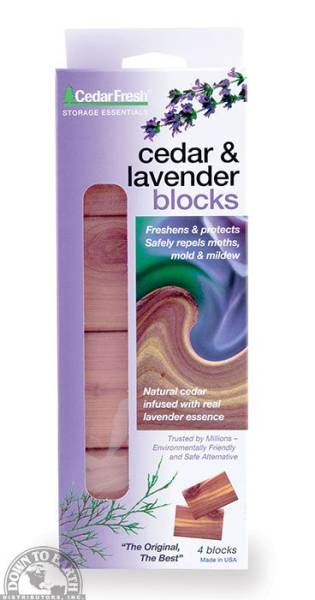 Down To Earth - Cedar Fresh Cedar & Lavender Blocks (4 Pack)