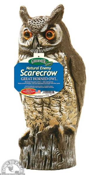 Down To Earth - Dalen Great Horned Owl Scarecrow