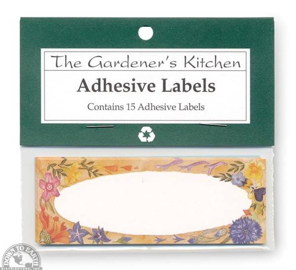 Down To Earth - Canning Labels 4" x 1.5" - Edible Flowers