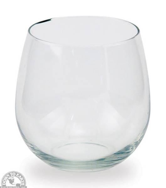 Down To Earth - Libbey Stemless Wine Glass 16 oz - Red