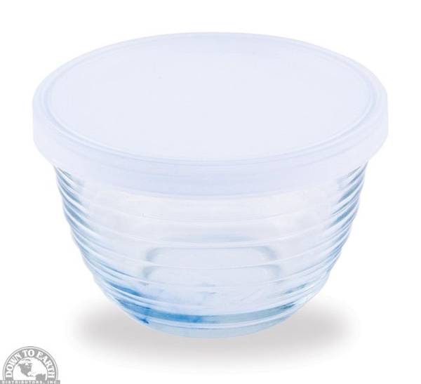 Down To Earth - Libbey Small Glass Bowls with Lids 6.5 oz