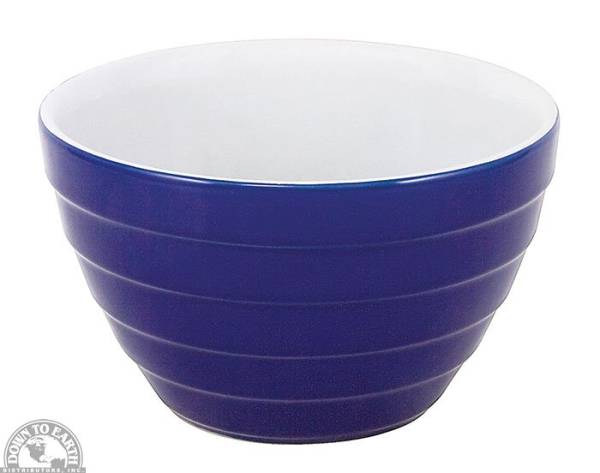 Down To Earth - Mix It Up Ceramic Mixing Bowl 6" - Blue