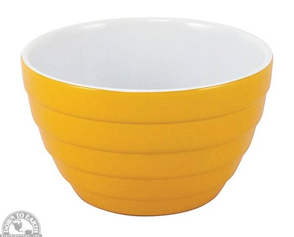 Down To Earth - Mix It Up Ceramic Mixing Bowl 8" - Yellow
