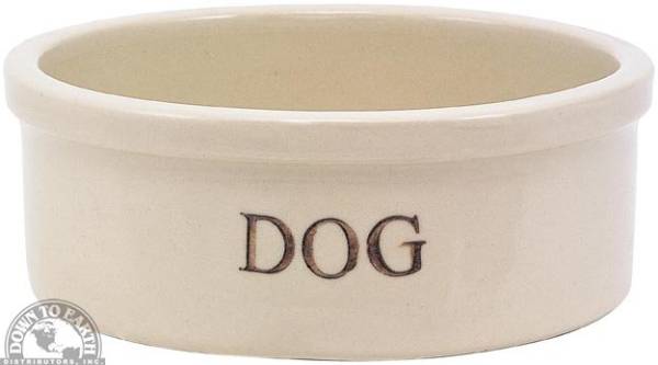 Down To Earth - Ohio Stoneware Ceramic Dog Dish 7"