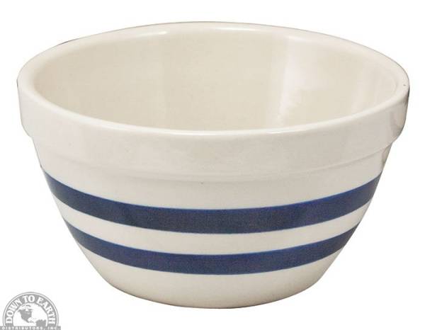 Down To Earth - Ohio Stoneware Vintage Blue Stripe Bowl 6"