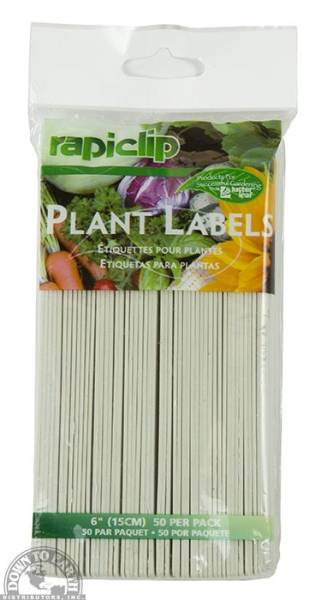 Down To Earth - Plastic Plant Labels (50 Pack)
