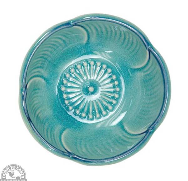 Down To Earth - Plum Dish 3.5" - Turquoise