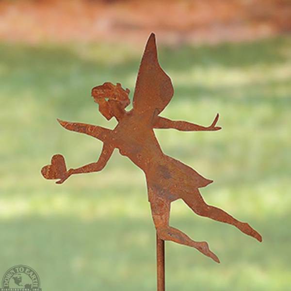 Down To Earth - Recycled Metal Garden Stake - Fairy