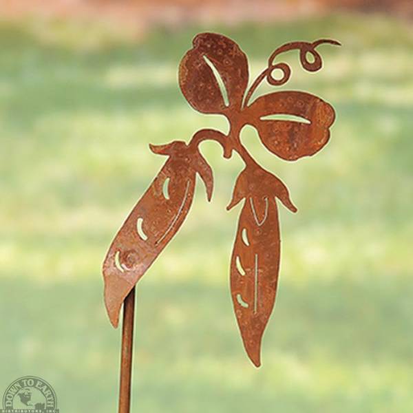 Down To Earth - Recycled Metal Vegetable Marker - Peas