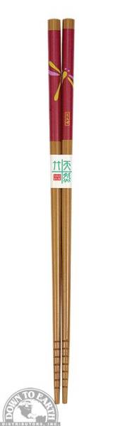 Down To Earth - Bamboo Chopsticks - Red Dragonfly