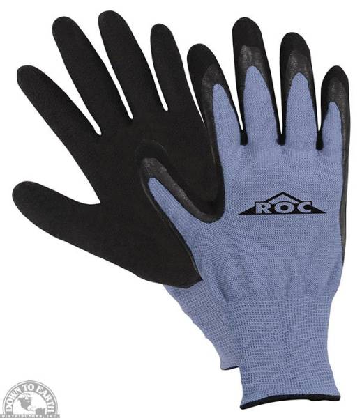 Down To Earth - ROC Bamboo Gloves Womens Latex Coated Palm Small