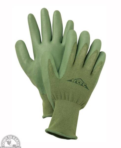 Down To Earth - ROC Bamboo Gloves Womens Nitrile Coated Palm Large