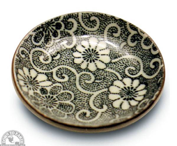 Down To Earth - Sauce Dish 3.5" - Swirling Flower Pattern
