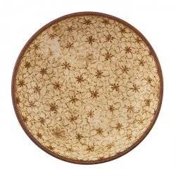 Down To Earth - Sauce Dish 4" - Brown Flowers