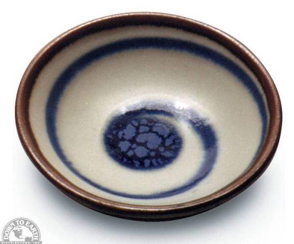 Down To Earth - Soy Dish 3" - Blue Swirl